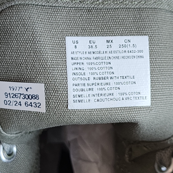 AMERICAN EAGLE High-Top Sneaker Size 8 - Picture 10 of 11